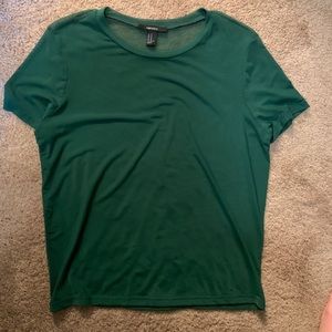 Dark green sheer tee shirt